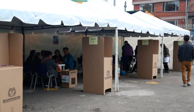La Registraduría está adelantando toda la logística necesaria para que los colombianos puedan salir a las urnas el próximo domingo. Colprensa
