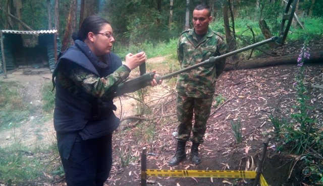 La capitán Adriana Osorio Cifuentes tiene 13 años al servicio del Ejército.
Cortesía