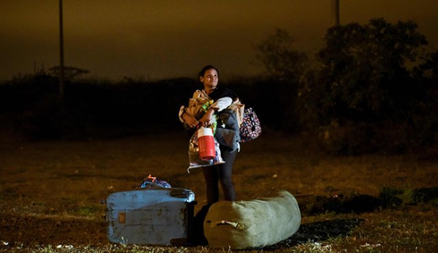 De unos 300.000 habitantes, alrededor 25.000 venezolanos viven actualmente en Boa Vista, Brasil, de los cuales 2.500 de ellos viven en la calle. AFP