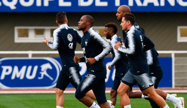 El equipo francés, actual campeón del Mundo, estrena su título ante Alemania en la Liga de Naciones. AFP