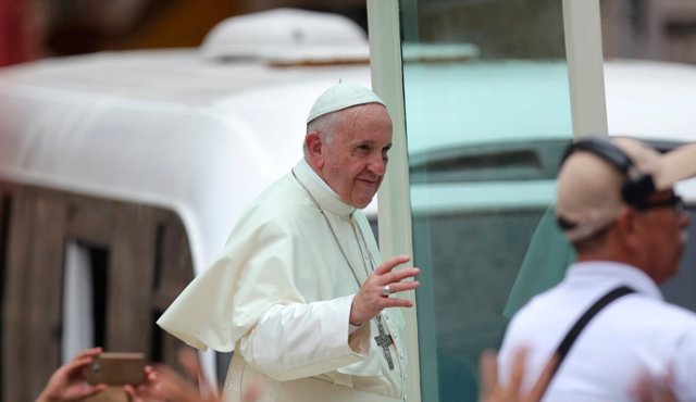 El Papa en su visita al país de cinco días estuvo en Bogotá, Villavicencio, Cartagena y Medellín. Colprensa