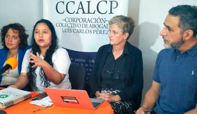 Los caravanistas expresaron sus preocupaciones, tras la visita a Cúcuta que culminó ayer. En la imagen: Valeria Verdolini, Andrea Nocove, Sue Willman y Gustavo Salas. Cortesía
