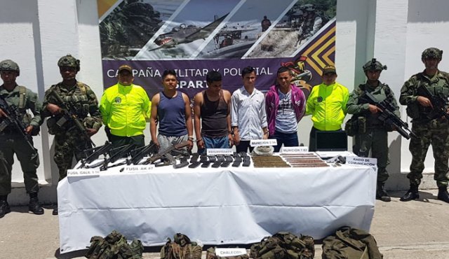 Los capturados delinquían en San Faustino. Las detenciones se produjeron en el marco de la Operación Esparta. Ejército Nacional