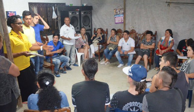 En el barrio Brisas del Polaco inició el programa Prevenir Primero. Cortesía