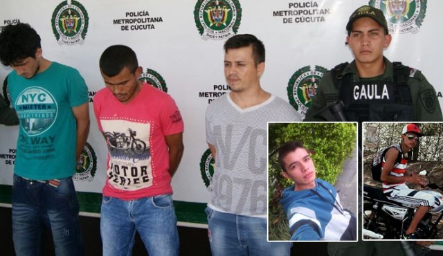 Rubén Darío Melgarejo Castellanos, Jorge Eliécer Castillo Sierra y Wilder Alfonso Lagos Narváez fueron detenidos en diciembre de 2017 por el asesinato de Cristian Roa y Junior Carrascal. La Opinión