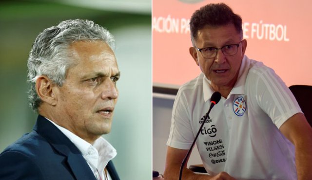 Reinaldo Rueda y Juan Carlos Osorio. AFP