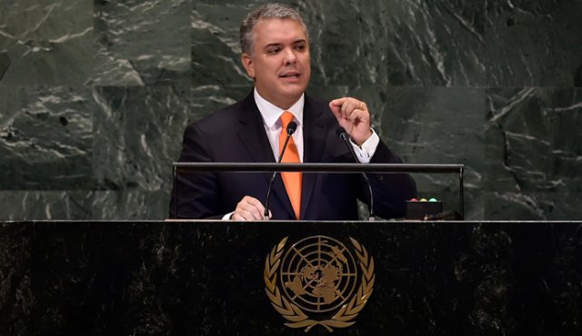 El presidente, Iván Duque Márquez, no podía ocultar su rostro de satisfacción cuando salía de Nueva York rumbo a Bogotá. Colprensa