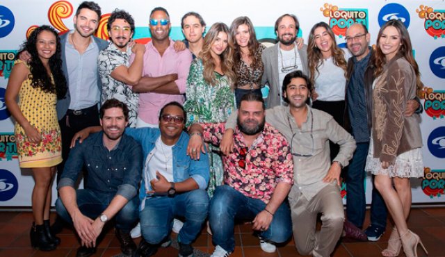 Ana Suárez, Sebastián Carvajal, Cristian Villamil, Anddy Caicedo, Mariana Gómez, Daniela Tapia, Andrés Biermann, Danielle Arciniegas, Julián Caicedo y Variel Sánchez, entre otros del elenco de la producción televisiva. Cortesía