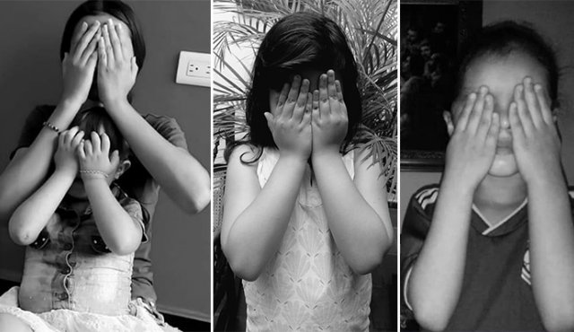 Fotos de niños, jóvenes y adultos con las manos sobre sus ojos buscan ser tendencia a nivel nacional en redes sociales. Cortesía