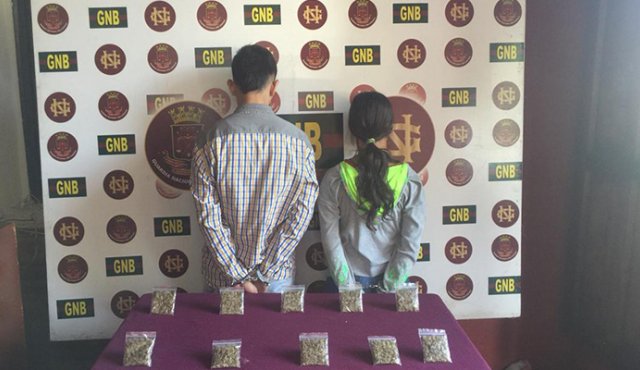 Llevaban droga adherida a su cuerpo. Cortesía