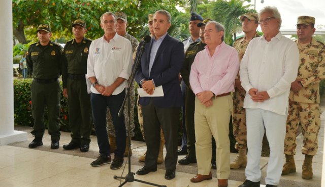 El pronunciamiento lo hizo al término de un consejo de seguridad en Soledad, Atlántico. Colprensa