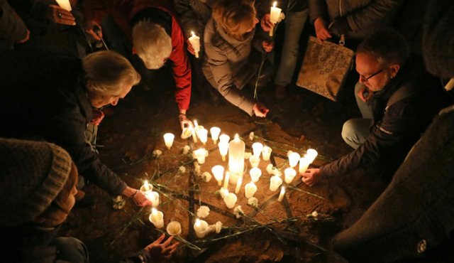 Lugar de culto profanado hace exactamente 80 años por los nazis. AFP