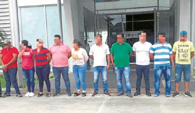 Quedaron a disposición de la Unidad de Reacción Inmediata (URI). Cortesía