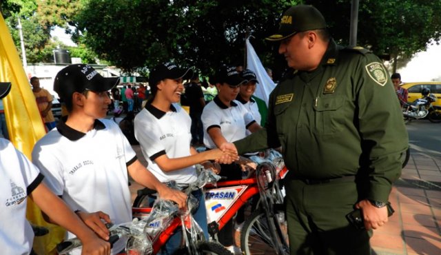 Cuentan con 20 bicicletas. Cortesía