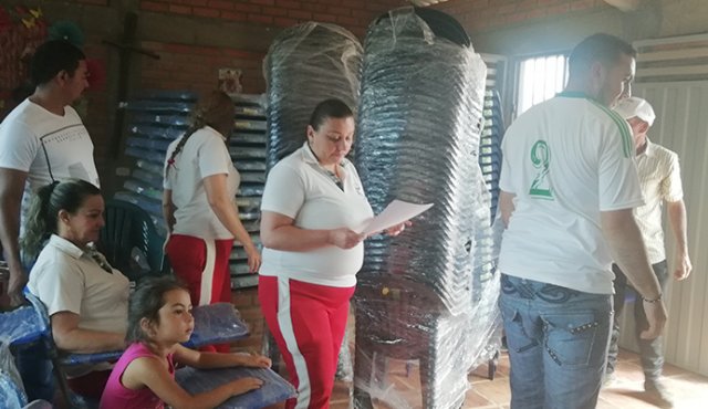 En la vereda Piedecuesta y en la comunidad El Guamal. Cortesía