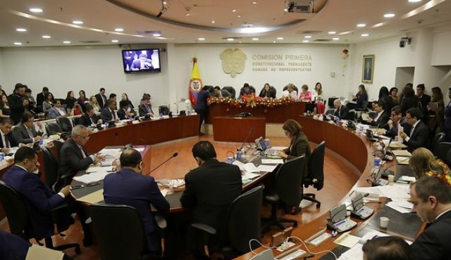 Este martes se llevó a cabo en la Comisión Primera de Cámara, el debate sobre la Reforma Política. Colprensa