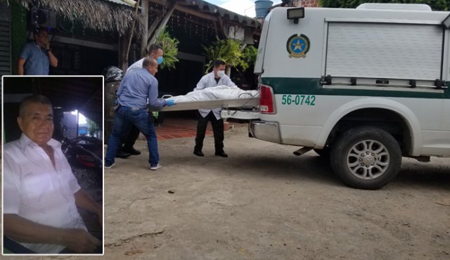 El cadáver de Alirio Niño García fue trasladado a Medicina Legal. Cristian Herrera / La Opinión