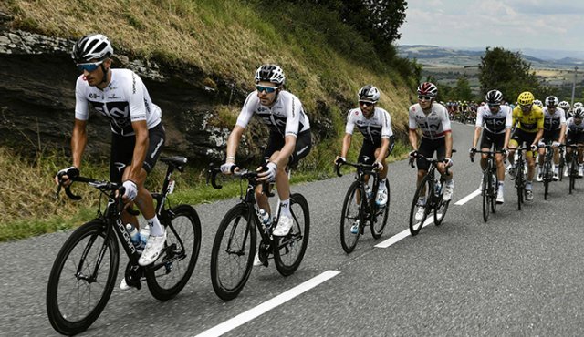 El Team Sky es ganador de seis de los siete últimos Tours de Francia. AFP