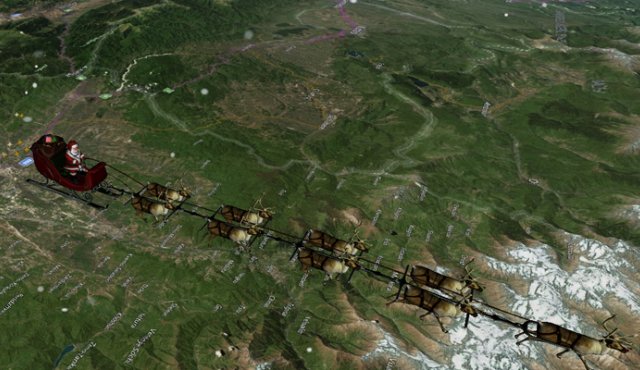 Captura de www.noradsanta.org