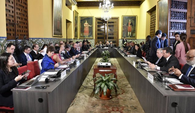 Los 15 países del grupo denunciaron que el proceso electoral llevado a cabo el 20 de mayo pasado en Venezuela "carece de legitimidad". Cancillería de Perú