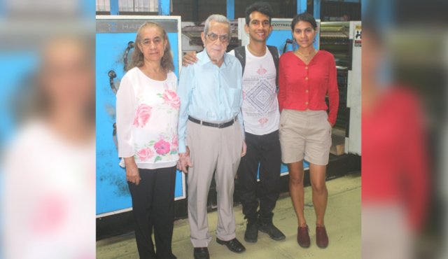 En la foto aparecen Edilma Arias, Argemiro Gutiérrez, Adriana Flores y Carlos Gutiérrez. Giovanny Rojas