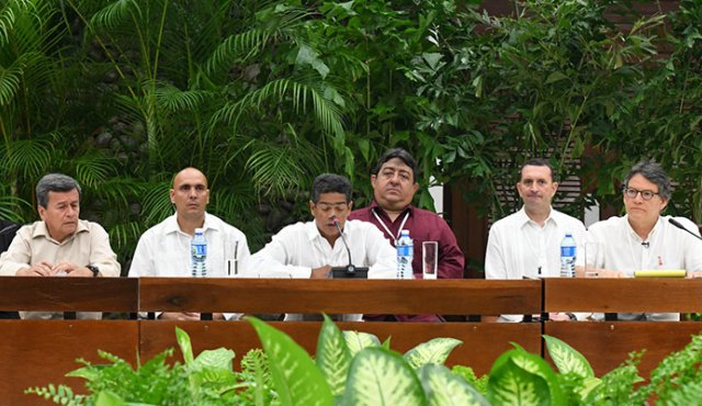 Mesa de negociación del Eln. Colprensa