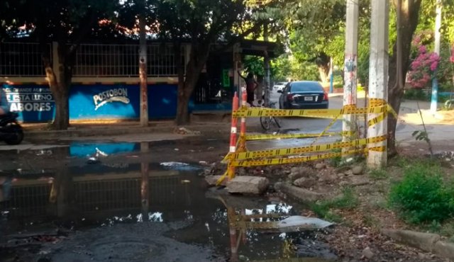 En la calle 11 con avenida 6 del barrio Nuevo Escobal. Cortesía