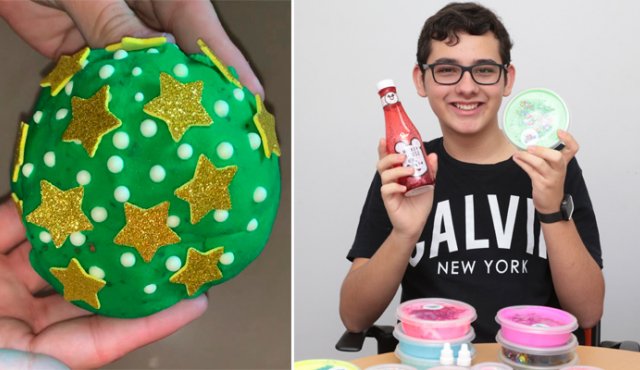 En una ciudad con alta tasa de desempleo, Juan Sebastián Monroy es un ejemplo para los cucuteños, pues con sólo 14 crea y vende su versión de los slimes, uno de los juguetes más populares del momento. Obando y Cortesía