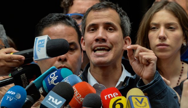 Guaidó hizo un llamado a una gran protesta nacional.
AFP