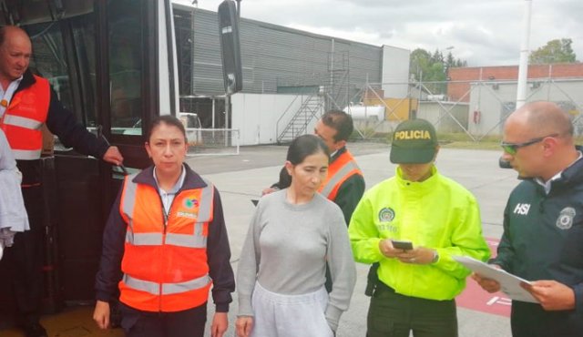 La mujer arribó al país el pasado 25 de septiembre luego de estar recluida en una cárcel de Estados Unidos durante 11 años por el delito narcotráfico. Colprensa