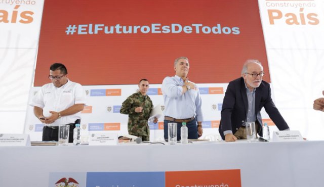 El presidente Iván Duque arribó a Manizales, Caldas, para presidir el ‘Taller Construyendo País’. Colprensa