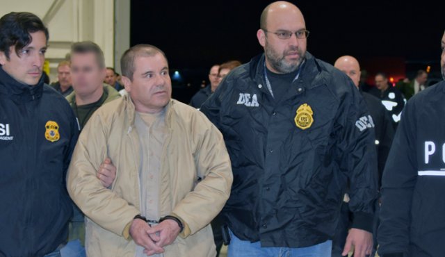 El Chapo Guzmán, de 61 años, fue hallado culpable el 12 de febrero de los 10 delitos de narcotráfico, uso de armas de fuego y lavado de dinero de los que era acusado. AFP