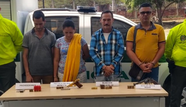 Las cuatro personas son señaladas por la Policía de ser presuntos integrantes de Los Pelusos. Policía