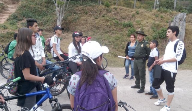 Es una campaña de la Policía de Pamplona. Cortesía
