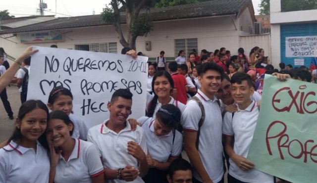 Este hecho afecta de manera directa a 1.600 estudiantes. Cortesía