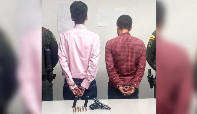 Los hombres quedaron a disposición de la Fiscalía. Policía