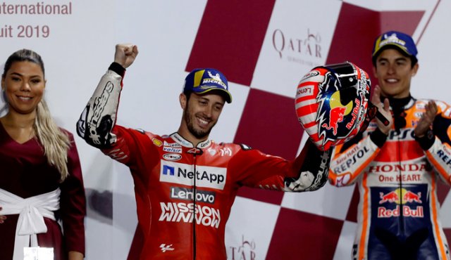 El corredor italiano (Ducati) volvió a ganar (como en el 2018) el primer Gran Premio del año en la categoría MotoGP. AFP