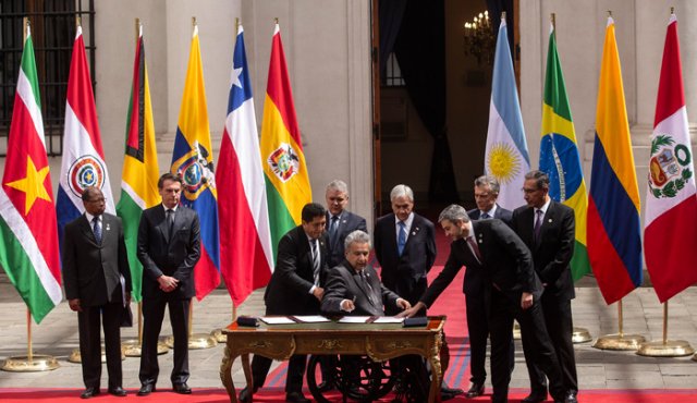 El Prosur surgió el viernes fruto del Encuentro de Presidentes de América del Sur. AFP