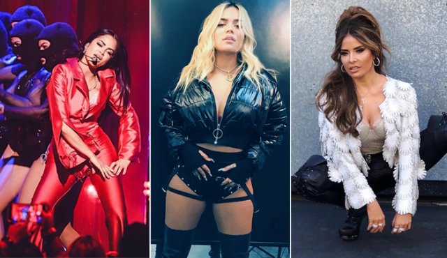 Natti Natasha, Karol G y Gloria Trevi. Internet