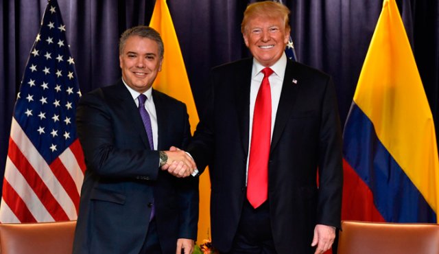 Iván Duque y Donald Trump. Colprensa