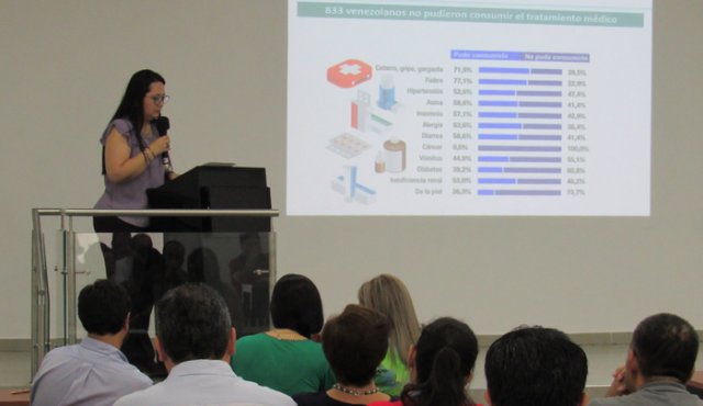 El informe sobre alimentación y salud fue presentado por las investigadoras Neida Albornoz, Rina Mazuera, María Antonia Cuberos y Marisela Vivas.
Cortesía