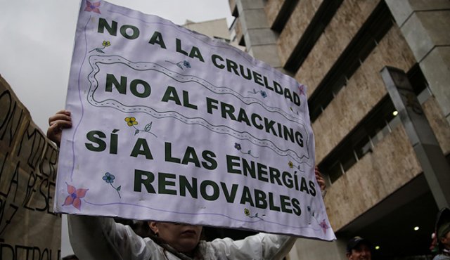 Organizaciones ambientalistas anunciaron que en los próximos días desplegarán una serie de acciones para llamar la atención sobre el fracking y su impacto. Colprensa