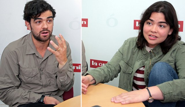 Esteban Zuluaga, productor de la película, y Verónica Kompalic, directora de ‘Patria y muerte’. La Opinión