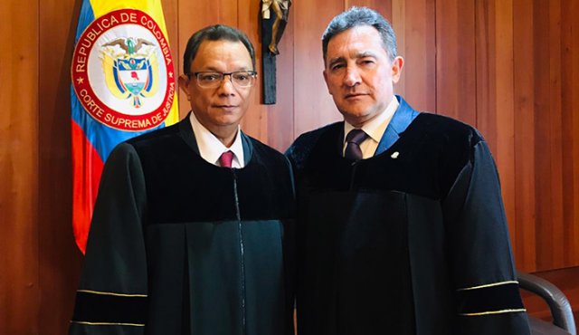 uevo Presidente y vicepresidente de la Corte Suprema de Justicia Álvaro Fernando García y Jorge Luis Quiroz Alemán. Colprensa