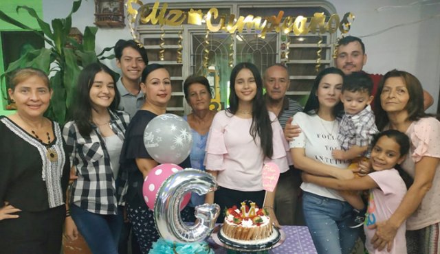 María Teresa Velandia, Isabela Ramírez, Dylan Parra, Elizabeth Almeida, Marina Pérez, Gabriela Velandia,Manuel Almeida, Yardani Velandia,Damaris Hernández, José Velandia y Ofelia Rivero. Cortesía