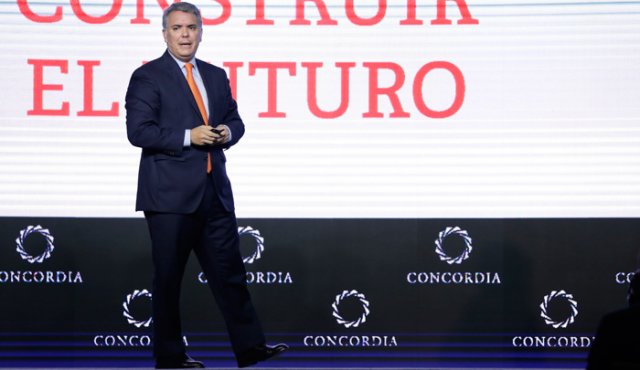 El presidente Iván Duque intervino, este lunes, en la Cumbre Concordia de las Américas. Colprensa