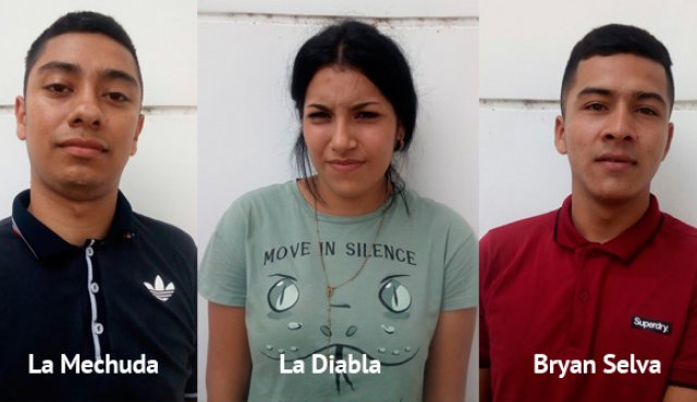 De izquierda a derecha: Diego Fernando Valero Silva, Sorangy Michel Cárdenas Guerrero y Bryan Ernesto Silva Ramírez. Cortesía