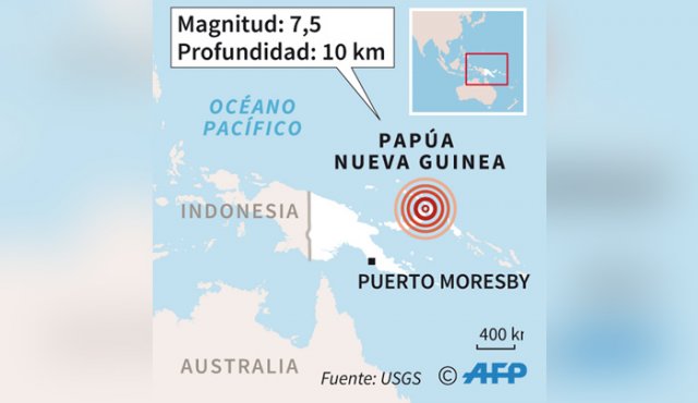 El sismo se produjo en el Cinturón de Fuego del Pacífico, un área de actividad sísmica habitual. AFP
