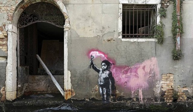 La imagen fue publicada en su cuenta de Instagram. @Banksy