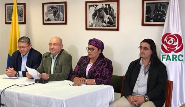 Los integrantes del partido FARC empezaron ayer mismo a hacer los trámites y diligencias para la posesión de Jesús Santrich como representante a la Cámara. Archivo